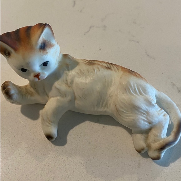 Enesco Other - Rare Vintage Enesco Collectors Cat Ceramic White And Tan